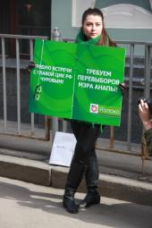 У ЦИКа прошел пикет с требованием перевыборов мэра Анапы