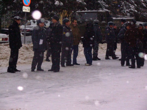 Милиция на пикете