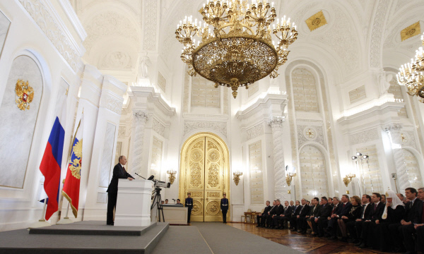 Послание президента РФ Владимира Путина к Федеральному Собранию. Фото: РИА Новости