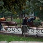 Одесситы сообща навели порядок в сквере «Луч»