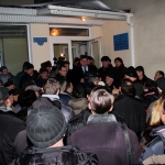 Одесситы протестуют против строительства жилмассива на месте их гаражей