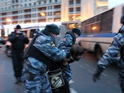 Задержание на Манежной. Фото: Каспаров.Ru Задержание на Манежной. Фото: Каспаров.Ru
