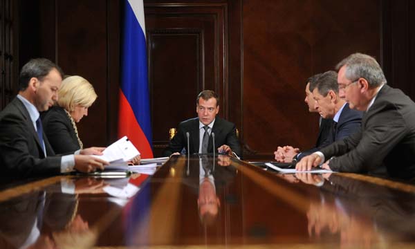 Премьер-министр РФ Дмитрий Медведев провел совещание с вице-премьерами РФ. Фото: ИТАР-ТАСС