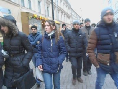 Метростроевцы идут в СКР. Фото: РРП-инфо Метростроевцы идут в СКР. Фото: РРП-инфо