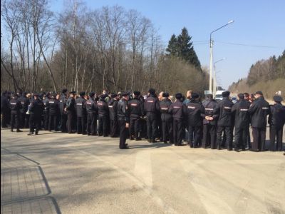 Акция протеста у свалки Акция протеста у свалки