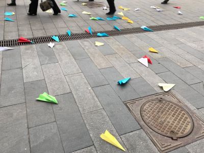 Акция в поддержку Telegram на Лубянке. Фото: twitter.com/martin_camera Акция в поддержку Telegram на Лубянке. Фото: twitter.com/martin_camera