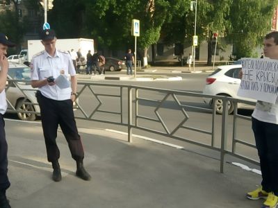 Пикет в поддержку Волоколамска. Фото: Владимир Лапкин, Каспаров.Ru Пикет в поддержку Волоколамска. Фото: Владимир Лапкин, Каспаров.Ru