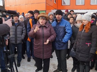 Митинг рабочих. Фото: Марина Садчикова, Каспаров.Ru Митинг рабочих. Фото: Марина Садчикова, Каспаров.Ru