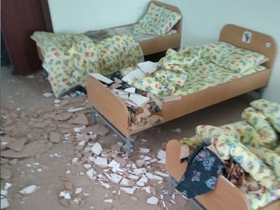 Рухнул потолок. Фото: 5-tv.ru Рухнул потолок. Фото: 5-tv.ru