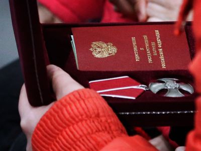 Орден мужества. Фото: Валерий Матыцин / ТАСС Орден мужества. Фото: Валерий Матыцин / ТАСС