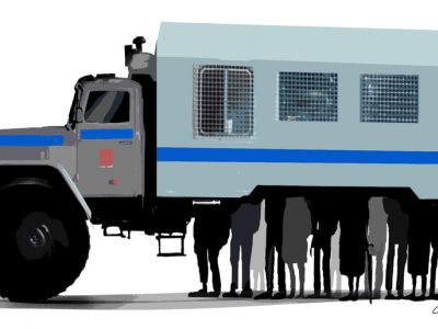 Автозак. Фото: Петр Саруханов / Автозак. Фото: Петр Саруханов /