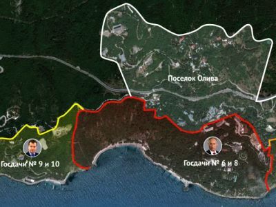 Территория госдач Путина и Медведева. Фото: Проект Территория госдач Путина и Медведева. Фото: Проект