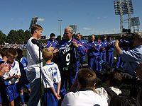 На обновленном поле Петровского смогут бесплатно заниматься дети