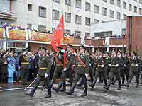 Копия Знамени Победы передана на вечное хранение в Госпиталь ветеранов всех войн