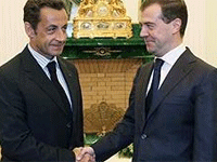 Медведев и Саркози обсудили меры по преодолению финкризиса