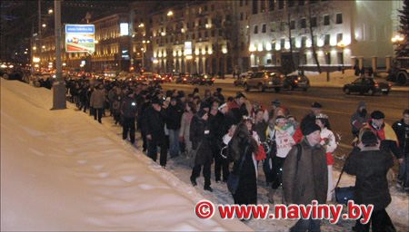 На праздновании Дня святого Валентина в Минске