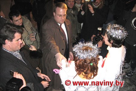 На праздновании Дня святого Валентина в Минске