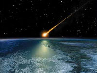 На Землю летить метеорит