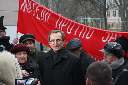 Николай Левичев на пикете