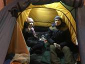 Жители Кравченко, 16 в знак протеста разбили палаточный городок