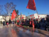 В Южно-Сахалинске полиция задержала участников праздничного мероприятия в день Великой Октябрьской Социалистической Революции